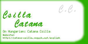 csilla catana business card